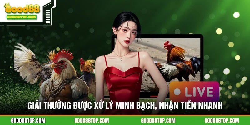 Giải thưởng được xử lý minh bạch, nhận tiền nhanh